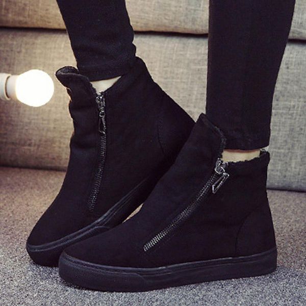 boots -coming winter fashion shoes woman ankle leather side zipper warm outdoor women zapatos de mujer, Black
boots -coming winter fashion shoes woman ankle leather side zipper warm outdoor women zapatos de mujer, Black