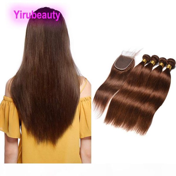 brazilian virgin hair 3 bundles with 4x4 lace closure straight 4# color hair extensions with 4 by 4 closures three middle part straight, Black;brown
brazilian virgin hair 3 bundles with 4x4 lace closure straight 4# color hair extensions with 4 by 4 closures three middle part straight, Black;brown
