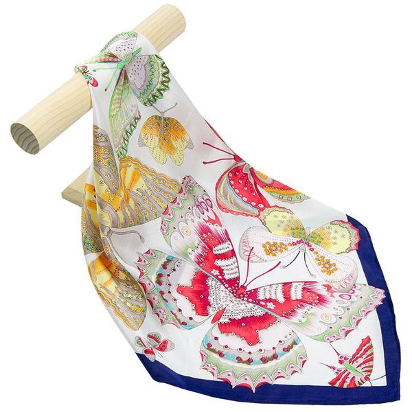 natural silk scarf women bandana female butterfly hair for headband fashion women's square neck scarves, Blue;gray
natural silk scarf women bandana female butterfly hair for headband fashion women's square neck scarves, Blue;gray
