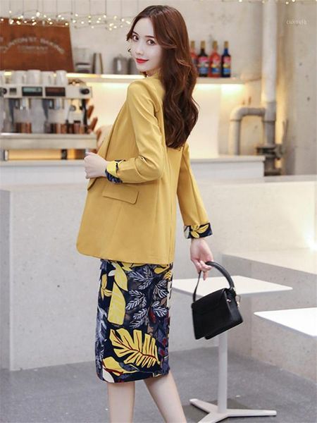 blazer and skirts women fashion two-piece suit 2020 spring and autumn new women's temperament floral skirt slim workwear k2371, White;black
blazer and skirts women fashion two-piece suit 2020 spring and autumn new women's temperament floral skirt slim workwear k2371, White;black