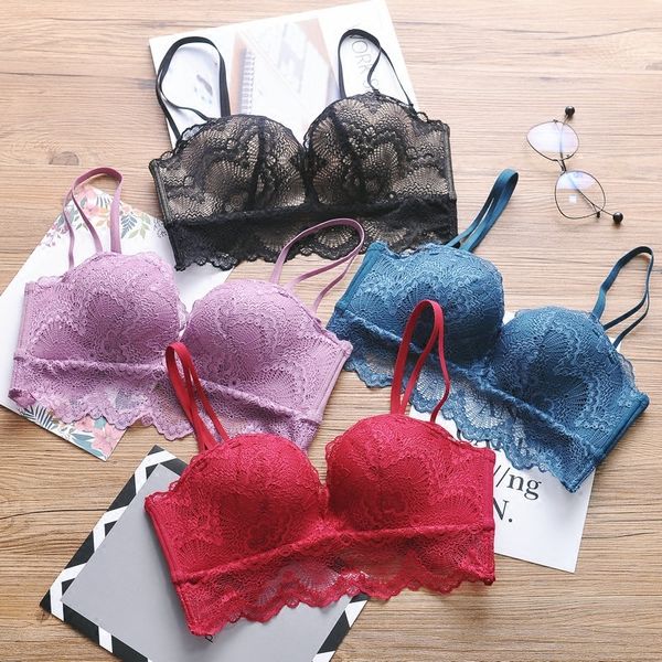 6 colors princess lace deep-v neck seamless push up lingerie adjustable with hand girls underwear one-piece women bralette c1211, Black;white
6 colors princess lace deep-v neck seamless push up lingerie adjustable with hand girls underwear one-piece women bralette c1211, Black;white