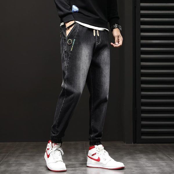 men's elastic stretch jeans pants loose fit denim trousers men's brand fashion spring autumn wear and washed jean pants, Blue
men's elastic stretch jeans pants loose fit denim trousers men's brand fashion spring autumn wear and washed jean pants, Blue
