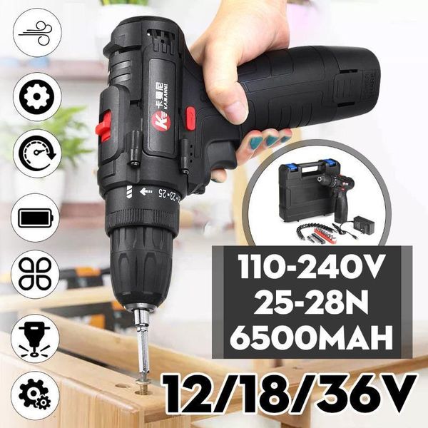 110~240v 12/18/36v max electric screwdriver cordless drills kit wireless power-driver lithium-ion battery 3-speed adjustment1
110~240v 12/18/36v max electric screwdriver cordless drills kit wireless power-driver lithium-ion battery 3-speed adjustment1