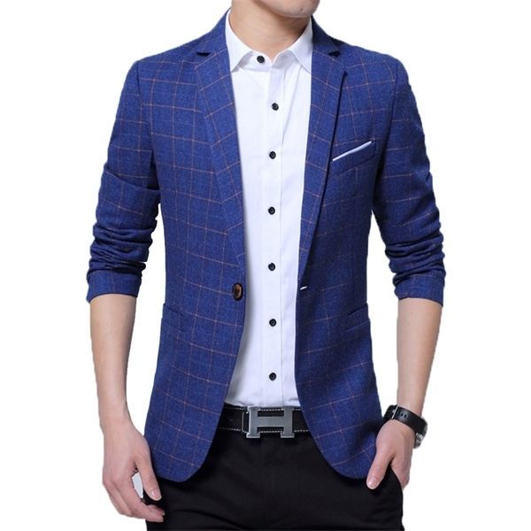 browon autumn fashion men blazer slim fit plaid suit jacket leisure one button fine fabric polyester mens designer blazers 5xl q1216, White;black
browon autumn fashion men blazer slim fit plaid suit jacket leisure one button fine fabric polyester mens designer blazers 5xl q1216, White;black