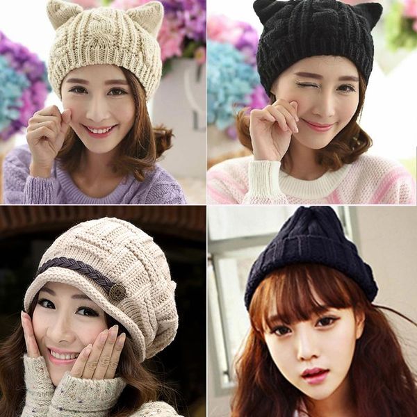 beanie/skull caps fashion women elegant knit warm hats brimless casual skullies beanie knitting solid color women's winter for girls, Blue;gray
beanie/skull caps fashion women elegant knit warm hats brimless casual skullies beanie knitting solid color women's winter for girls, Blue;gray