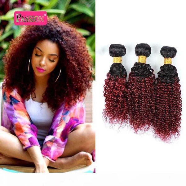 brazilian ombre human hair 3 bundles two tone 1b 99j burgundy kinky curly human hair weave colored brazilian human hair extensions, Black
brazilian ombre human hair 3 bundles two tone 1b 99j burgundy kinky curly human hair weave colored brazilian human hair extensions, Black