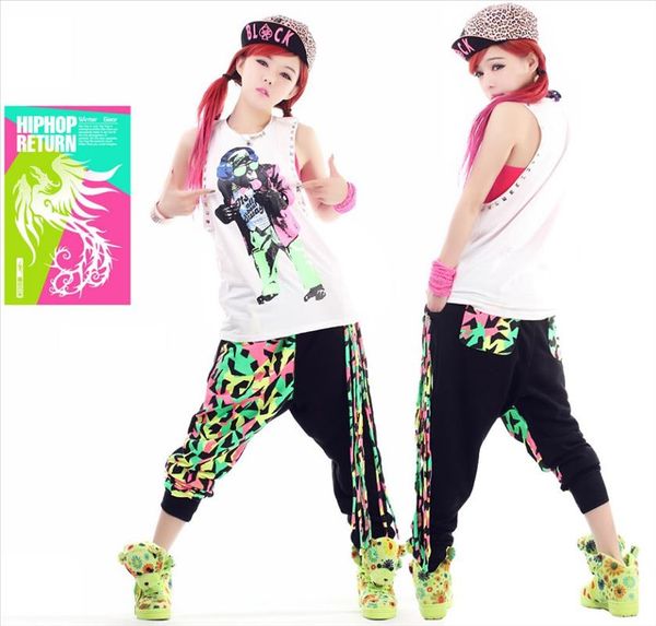 new fashion brand harem hip hop dance pants tassel sweatpants kids female stage performance wear neon jazz trousers, Black;white
new fashion brand harem hip hop dance pants tassel sweatpants kids female stage performance wear neon jazz trousers, Black;white