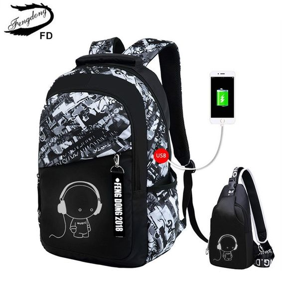 fengdong boys school bags waterproof large backpack for teenagers bagpack high school backpack for boy student chest bag set t200114
fengdong boys school bags waterproof large backpack for teenagers bagpack high school backpack for boy student chest bag set t200114