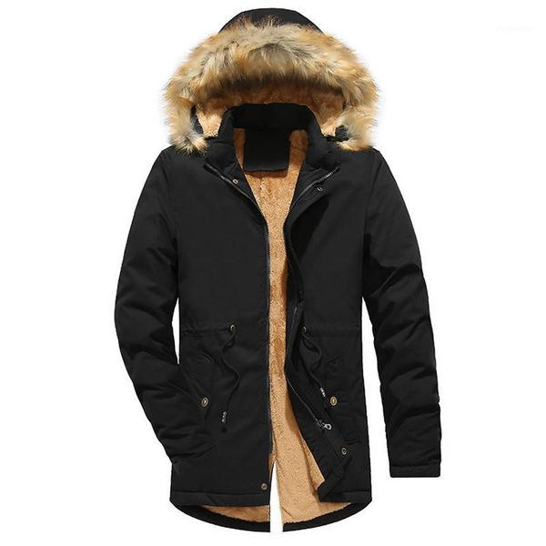 2020 mens winter fleece parker coat men's thick hooded fur collar jacket male long casual outwear brand clothing1, Black
2020 mens winter fleece parker coat men's thick hooded fur collar jacket male long casual outwear brand clothing1, Black