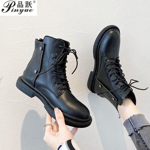 leather ankle boots for women autumn fashion platform chunky shoes round toe lace up black booties botas mujer1
leather ankle boots for women autumn fashion platform chunky shoes round toe lace up black booties botas mujer1