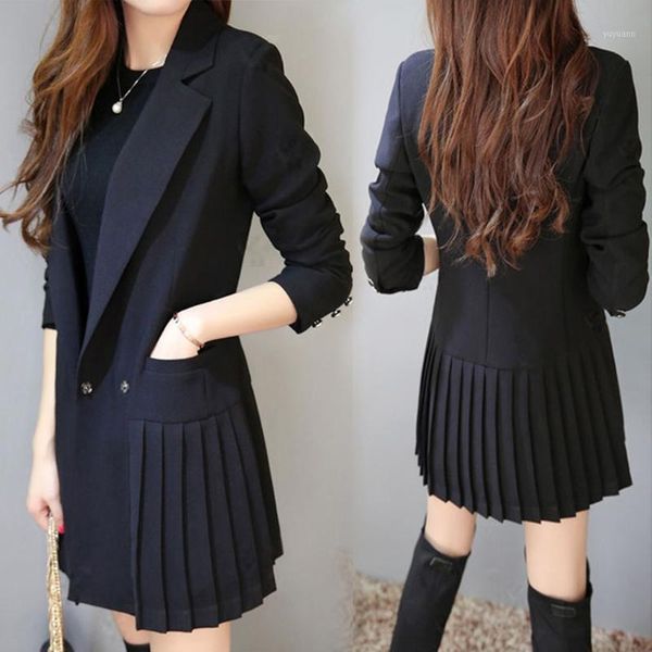 chaqueta mujer winter coat women winter pleated lapel solid office lady long sleeve button suit coat abrigos mujer invierno1, Black
chaqueta mujer winter coat women winter pleated lapel solid office lady long sleeve button suit coat abrigos mujer invierno1, Black