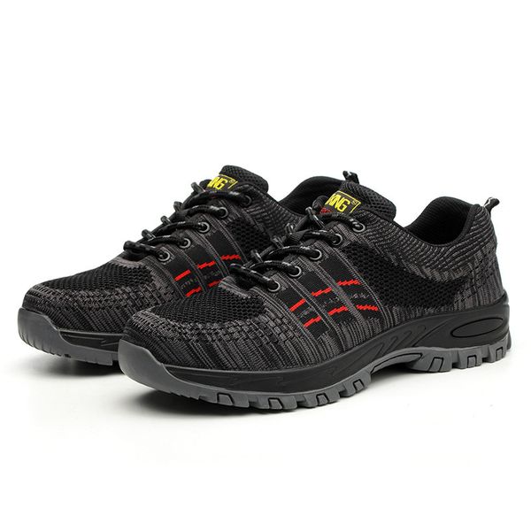 male fashion big size breathable steel toe covers anti-puncture worker safety shoes rqx9, Black
male fashion big size breathable steel toe covers anti-puncture worker safety shoes rqx9, Black