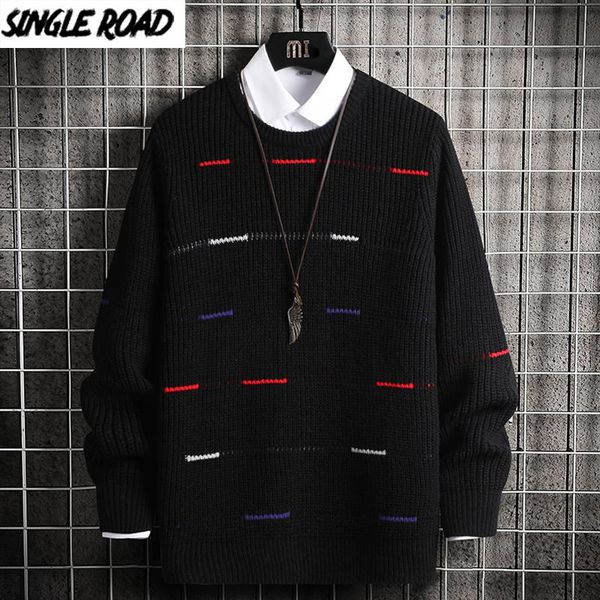 men's sweaters singleroad mens knitted sweater men 2021 winter striped casual harajuku jumper oversized korean style pullover black, White;black
men's sweaters singleroad mens knitted sweater men 2021 winter striped casual harajuku jumper oversized korean style pullover black, White;black