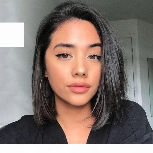 brazilian human hair full lace wigs with baby hair short straight hair bob wigs pre plucked hairline 150%, Black;brown 
brazilian human hair full lace wigs with baby hair short straight hair bob wigs pre plucked hairline 150%, Black;brown