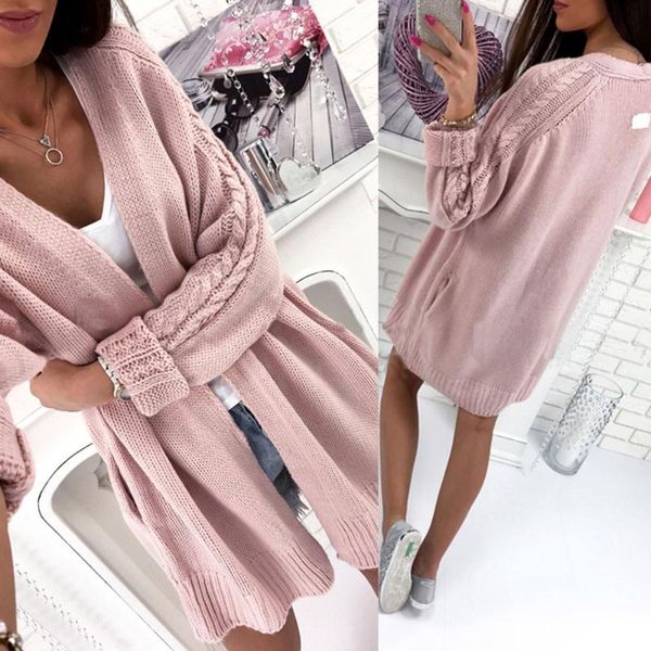 women autumn winter long sleeve solid knitted sweater pullover blouse jackets for women jacket jackets 2021, Black;brown
women autumn winter long sleeve solid knitted sweater pullover blouse jackets for women jacket jackets 2021, Black;brown