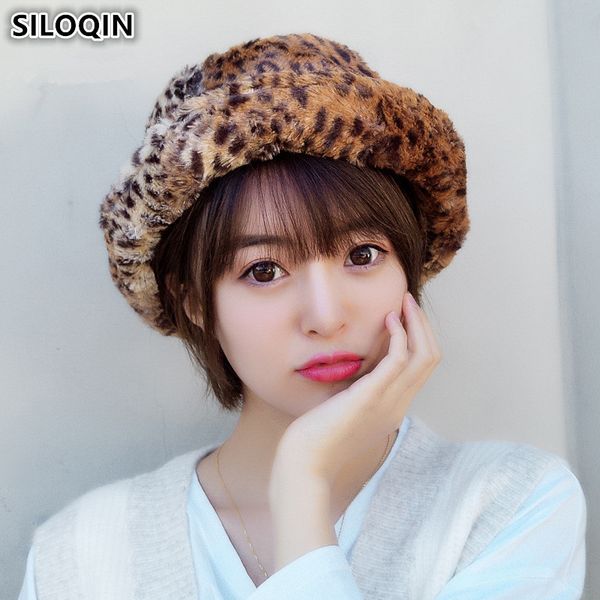 siloqin thick warm women's berets bucket hats 2019 new style winter female winter hat leopard hip hop caps for women student hat t20010, Blue;gray
siloqin thick warm women's berets bucket hats 2019 new style winter female winter hat leopard hip hop caps for women student hat t20010, Blue;gray
