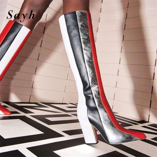 boots winter women ankle boots/knee high patchwork zipper thick heels patent leather fur lining runway shoes size1, Black
boots winter women ankle boots/knee high patchwork zipper thick heels patent leather fur lining runway shoes size1, Black