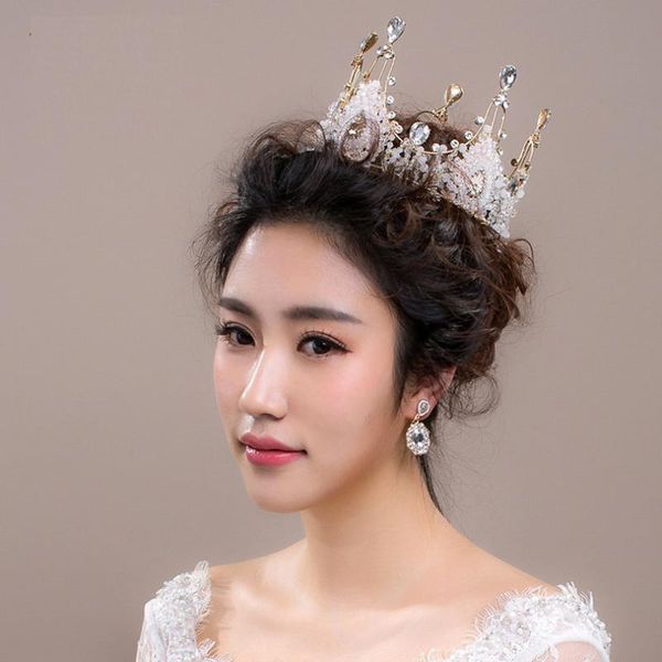 plastic or glass rhinestone and crystal full round tiaras luxury crown bridal wedding hair accessories hair jewelry party gift, Golden;silver
plastic or glass rhinestone and crystal full round tiaras luxury crown bridal wedding hair accessories hair jewelry party gift, Golden;silver