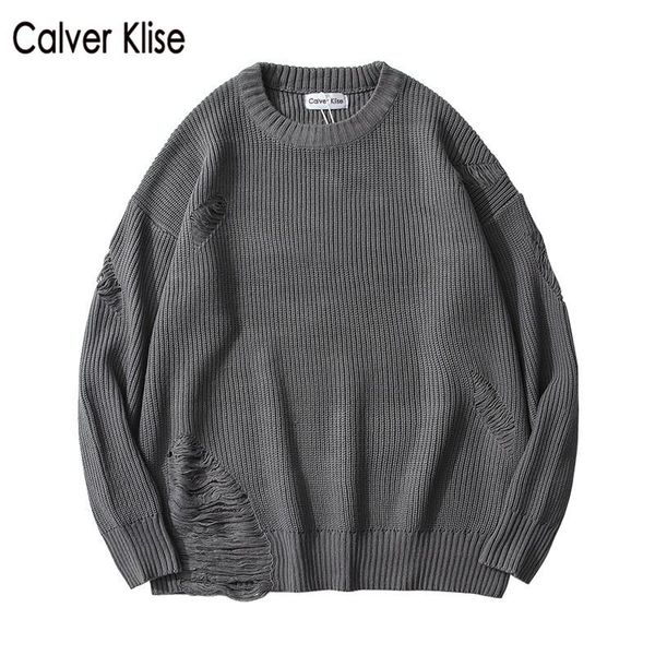 calver klise ripped destroyed holes distressed sweaters mens knitted pullover streetwear male hip hop fashion loose knitwear, White;black
calver klise ripped destroyed holes distressed sweaters mens knitted pullover streetwear male hip hop fashion loose knitwear, White;black