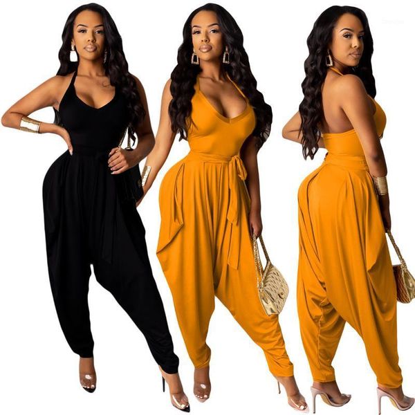 38yy5131 autumn summer women fashion solid tank jumpsuit playsuit rompers plus size1, Black;white
38yy5131 autumn summer women fashion solid tank jumpsuit playsuit rompers plus size1, Black;white