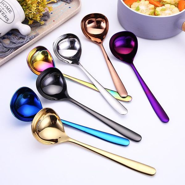 spoons 2pcs set, colorful stainless steel soup spoon for dinner serving, long handle ladle, korean noodle spoon, kitchen cooking1
spoons 2pcs set, colorful stainless steel soup spoon for dinner serving, long handle ladle, korean noodle spoon, kitchen cooking1