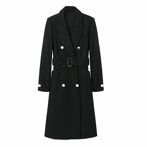 women's wool & blends winter elegant woolen coat blend women style black long coats vintage minimalist cashmere overcoat oversize 2021
women's wool & blends winter elegant woolen coat blend women style black long coats vintage minimalist cashmere overcoat oversize 2021