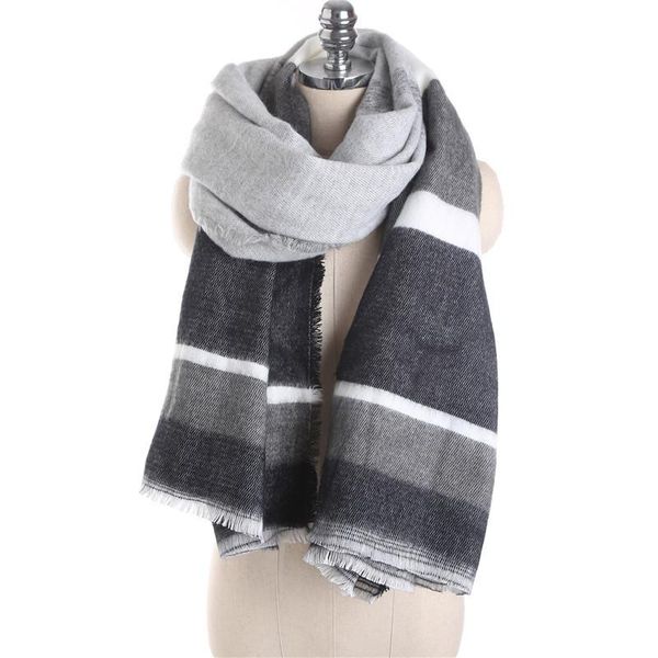 scarves 2021 autumn and winter fashion imitation cashmere striped scarf fringed warm female couple same style, Blue;gray
scarves 2021 autumn and winter fashion imitation cashmere striped scarf fringed warm female couple same style, Blue;gray