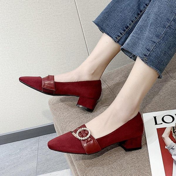 comfortable pu slip-on mid heel women shoes elegant women pumps metal crystal loafers fashion pearl ladies shoes, Black
comfortable pu slip-on mid heel women shoes elegant women pumps metal crystal loafers fashion pearl ladies shoes, Black