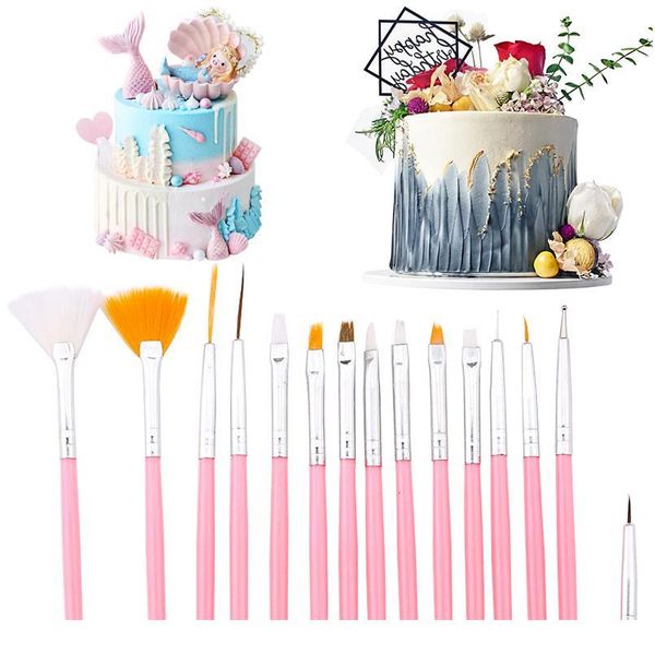 15pcs/set fondant cake brush diy sugar craft baking decorating tools cake pen pastry brush for fondant jlllsv
15pcs/set fondant cake brush diy sugar craft baking decorating tools cake pen pastry brush for fondant jlllsv