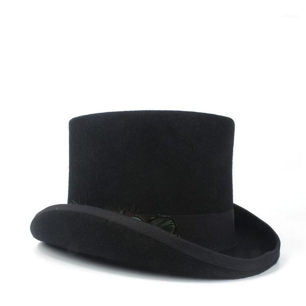 15cm black feather hat for women men wool fedora millinery goggles party cosplay cap s m xl1, Blue;gray
15cm black feather hat for women men wool fedora millinery goggles party cosplay cap s m xl1, Blue;gray