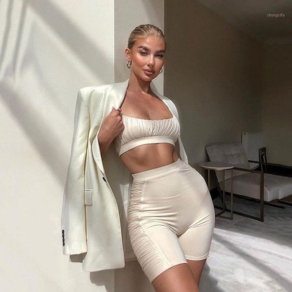 women new khaki summer two piece set sport crop ruched spaghetti strap and pants biker short casual black sleeveless workout1, White
women new khaki summer two piece set sport crop ruched spaghetti strap and pants biker short casual black sleeveless workout1, White