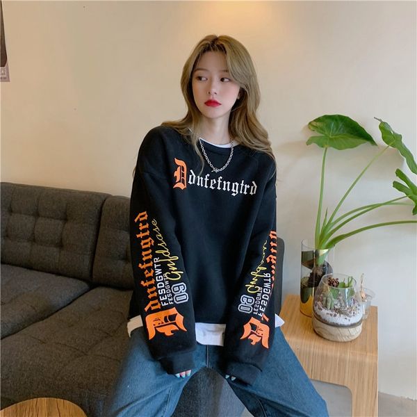 outlet fried street sanskrit printed crew neck sweater women's autumn and winter plush new harajuku ins loose top, Black
outlet fried street sanskrit printed crew neck sweater women's autumn and winter plush new harajuku ins loose top, Black