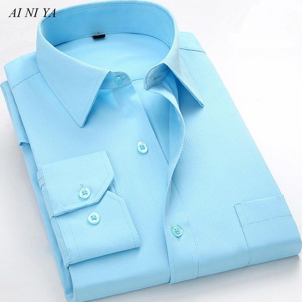 men's dress shirts business casual long sleeve slim fit shirt twill solid color male social black blue white purple green pink 4xl, White;black
men's dress shirts business casual long sleeve slim fit shirt twill solid color male social black blue white purple green pink 4xl, White;black
