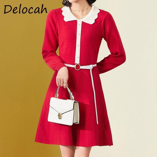 delocah women autumn fashion runway party a-line dress sashes solid printed high waist ladies knitting short dresses vestidos1, Black;gray
delocah women autumn fashion runway party a-line dress sashes solid printed high waist ladies knitting short dresses vestidos1, Black;gray