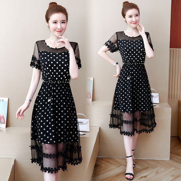 woman of the ladies 2021 summer dot mesh big plus size casual swing beach dress clc5, Black;gray
woman of the ladies 2021 summer dot mesh big plus size casual swing beach dress clc5, Black;gray