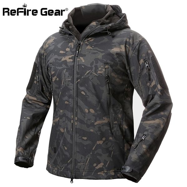 refire gear shark skin soft shell tactical military jacket men waterproof fleece coat army clothes camouflage windbreaker jacket 201118, Black;brown
refire gear shark skin soft shell tactical military jacket men waterproof fleece coat army clothes camouflage windbreaker jacket 201118, Black;brown