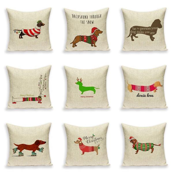 cushion/decorative pillow merry christmas cushion cover dachshund dog for sofa linen print throw case car seat pillowcases decorative cushio
cushion/decorative pillow merry christmas cushion cover dachshund dog for sofa linen print throw case car seat pillowcases decorative cushio