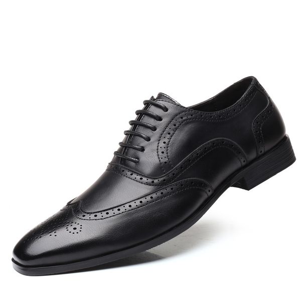 men's fashions. big soft leather shoes. brogue point. bullock sculpture. xg45, Black
men's fashions. big soft leather shoes. brogue point. bullock sculpture. xg45, Black