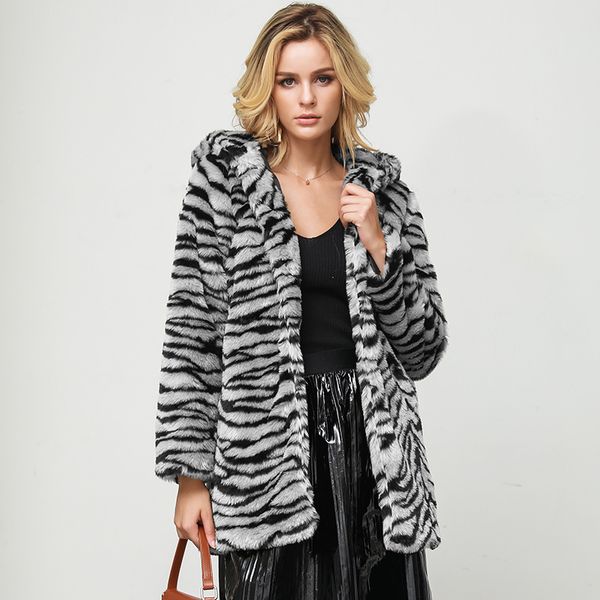 winter new artificial fur coat female fashion long leopard printed hooded jacket thick warm oversized outerwear s-4xl kg-128, Black
winter new artificial fur coat female fashion long leopard printed hooded jacket thick warm oversized outerwear s-4xl kg-128, Black