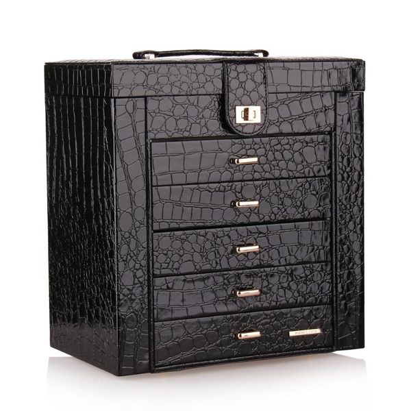black large jewelry box girls display organizer rings packaging case necklaces bracelet earring jewellery storage mirror armoire, Pink;blue
black large jewelry box girls display organizer rings packaging case necklaces bracelet earring jewellery storage mirror armoire, Pink;blue
