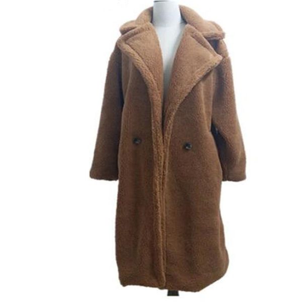 women's trench coats high-end design 2021 est winter red brown teddy coat women fur cashmere overcoat thick warm wool long female xl, Tan;black 
women's trench coats high-end design 2021 est winter red brown teddy coat women fur cashmere overcoat thick warm wool long female xl, Tan;black