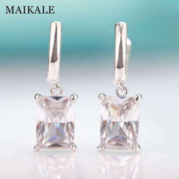 maikale new fashion square gradient blue drop earrings for women rose gold fine jewelry tourmaline zircon glass dangle earrings, Silver
maikale new fashion square gradient blue drop earrings for women rose gold fine jewelry tourmaline zircon glass dangle earrings, Silver