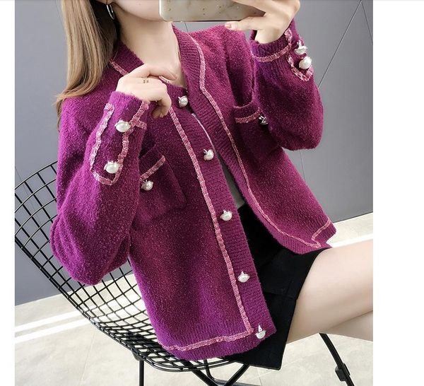 2021 spring and autumn winter with new style fashion long sleeve women's sweater coat @13, White;black
2021 spring and autumn winter with new style fashion long sleeve women's sweater coat @13, White;black