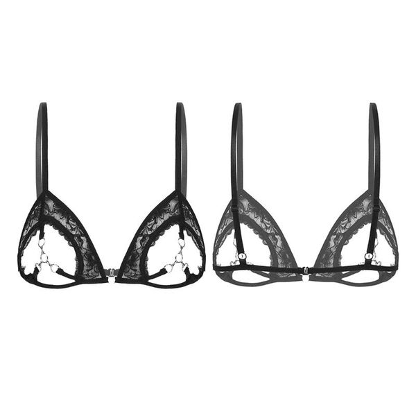 bras womens femme sissy tanks see through sheer lace lingerie spaghetti straps open cups bra with rings linked at bust, Red;black
bras womens femme sissy tanks see through sheer lace lingerie spaghetti straps open cups bra with rings linked at bust, Red;black