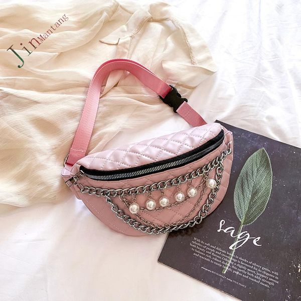 lingge women's waist bag female pearl chain fanny pack leather belt bags luxury shoulder crossbody chest bags banana hip pocket
lingge women's waist bag female pearl chain fanny pack leather belt bags luxury shoulder crossbody chest bags banana hip pocket