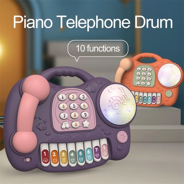 eletric hand drum piano baby phone toys for kids xmas education gifts music light telephone juguetes girls early learning toys 201224
eletric hand drum piano baby phone toys for kids xmas education gifts music light telephone juguetes girls early learning toys 201224