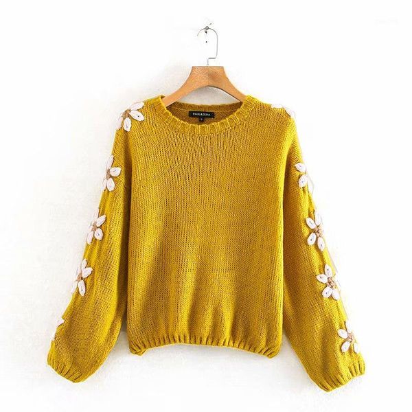 casual yellow woman embroidery sweater 2019 spring-autumn new fashion o-neck puff sleeve ladies pullover elegant loose blusas1, White;black
casual yellow woman embroidery sweater 2019 spring-autumn new fashion o-neck puff sleeve ladies pullover elegant loose blusas1, White;black