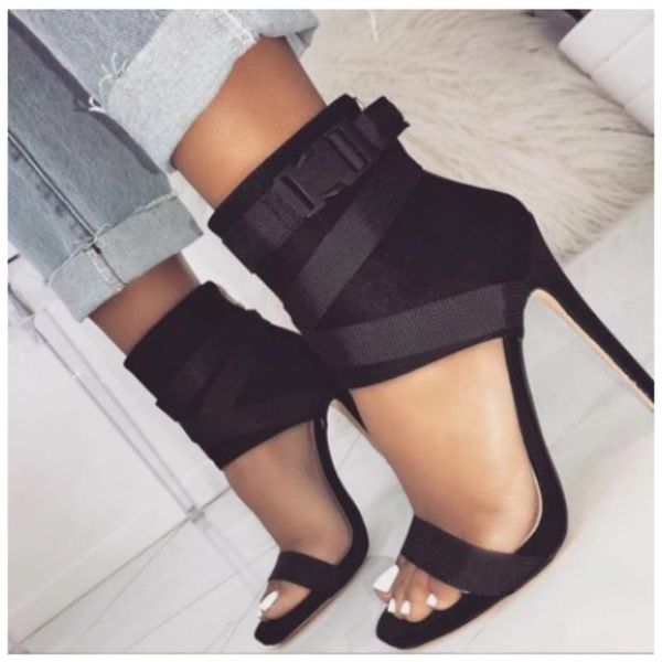 sandals for european and american summer 2021 fish mouth cross strap super high stiletto comfortable non-slip, Black
sandals for european and american summer 2021 fish mouth cross strap super high stiletto comfortable non-slip, Black