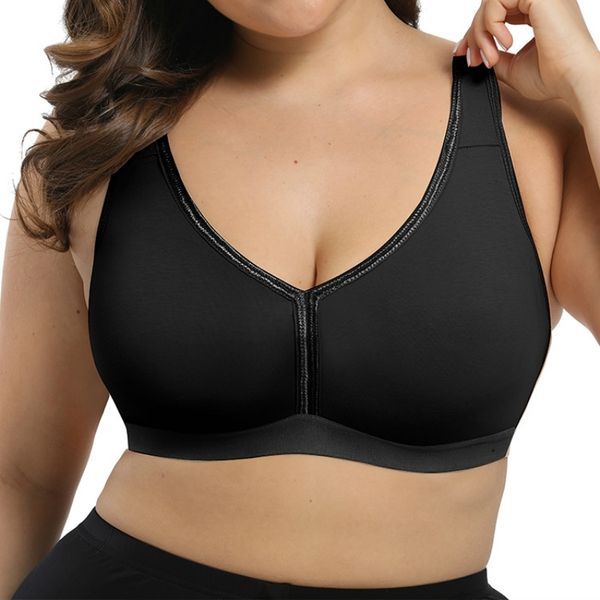 women's comfort support seamless soft full cup wire plus size everyday bra 115 120 f g big cup black beige 201202, Red;black
women's comfort support seamless soft full cup wire plus size everyday bra 115 120 f g big cup black beige 201202, Red;black
