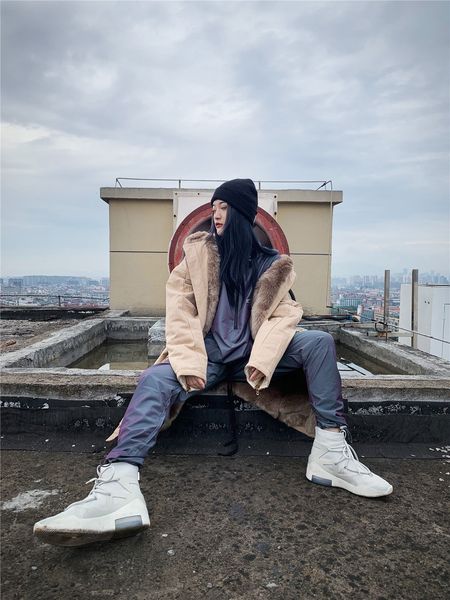 fear hair god angora season 6 high fog street medium length cotton men for coat rabbit of loose gxxai, Black
fear hair god angora season 6 high fog street medium length cotton men for coat rabbit of loose gxxai, Black